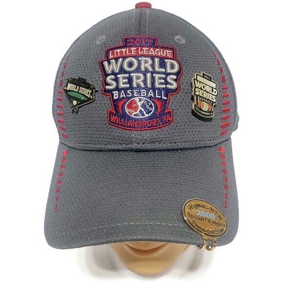 2017 Little League World Series New Era Cap Hat Men's Gray With 3 LLWS Pins - Picture 1 of 10